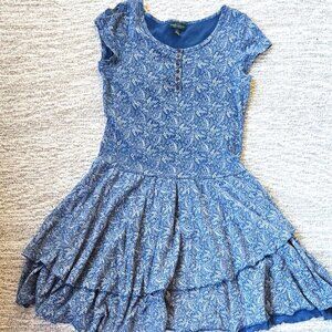 Lauren Jeans Co. cotton jersey cap sleeve dress